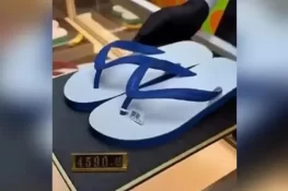 باتھ روم چپل کی قیمت 3 لاکھ روپے