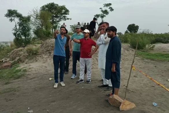 اسسٹنٹ کمشنر بلال زبیر کا بارشی پانی سے متاثرہ دیہات کا دورہ