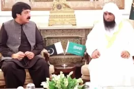 امام مسجد نبوی ﷺ کی گورنر پنجاب سے ملاقات، نمازِظہر کی امامت بھی کی