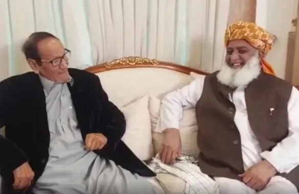 مولانا فضل الرحمان کی چوہدری شجاعت سے ملاقات