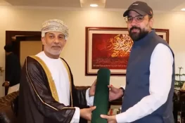 چوہدری سالک حسین کی سلطنت عمان کے سفیر سے ملاقات