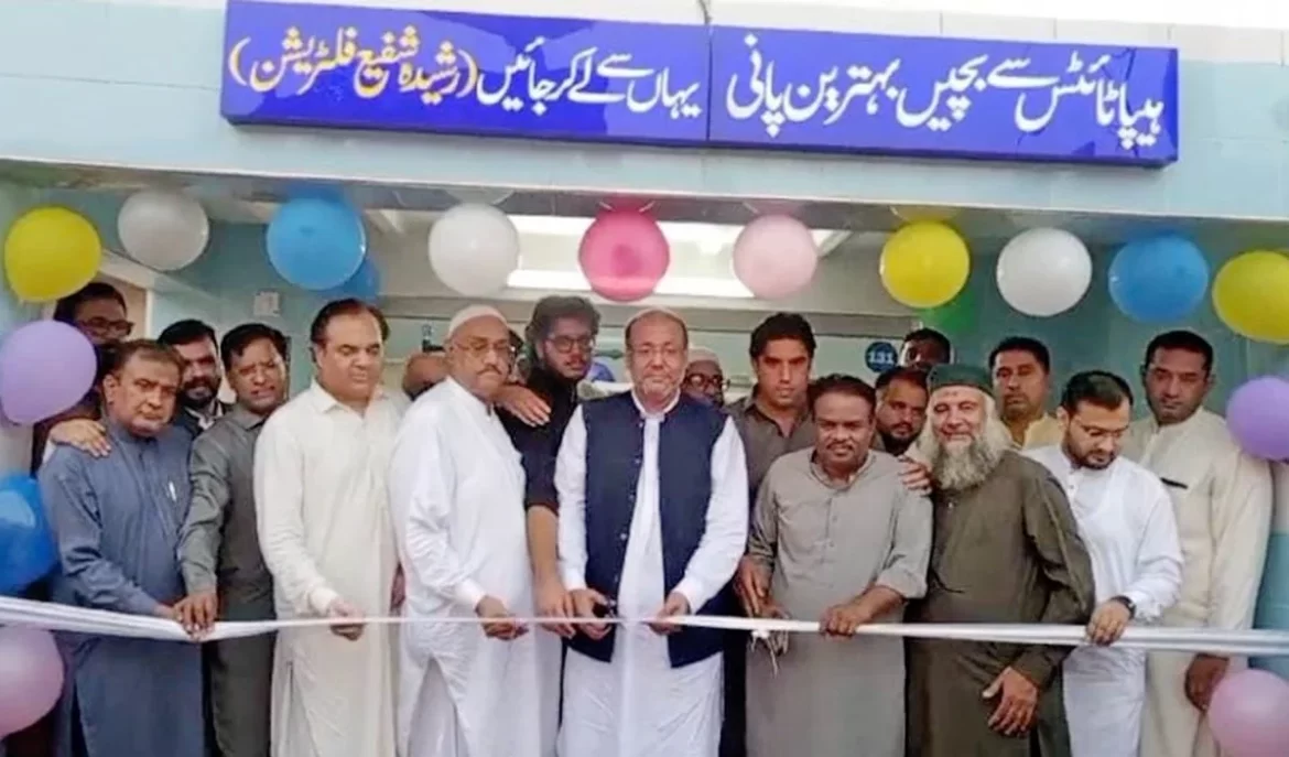 چوہدری شافع نے سبزی منڈی اور شیخ سکھا میں واٹر فلٹریشن پلانٹس کا افتتاح کر دیا