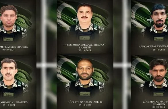 خوارج سے مقابلے میں لیفٹیننٹ کرنل سمیت 6 جوان شہید