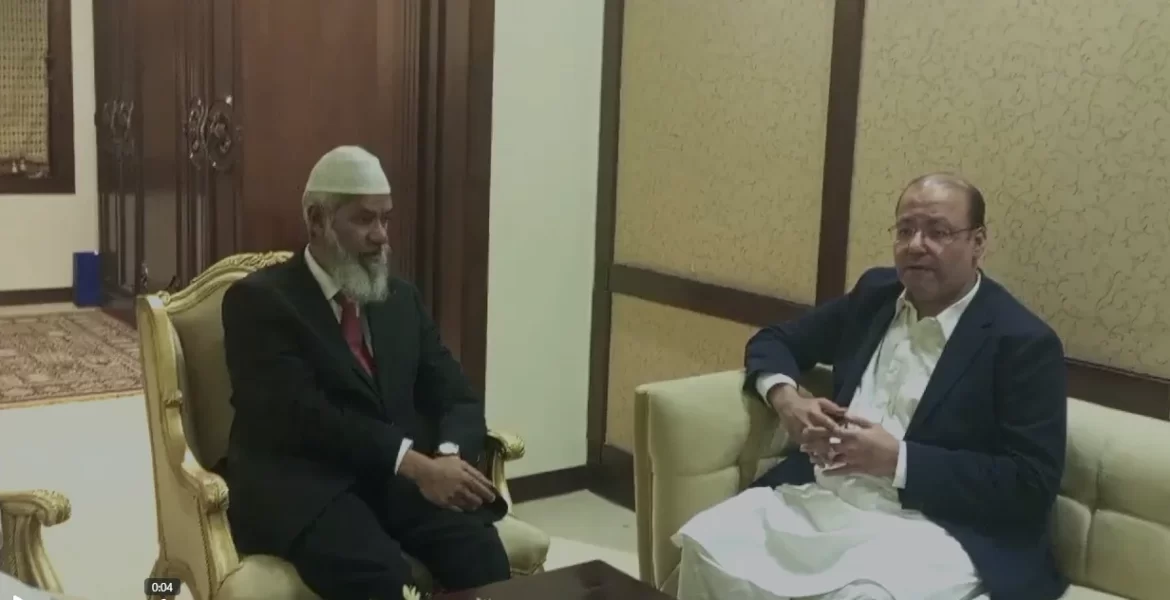 چوہدری شافع حسین کی معروف مزہبی سکالر ڈاکٹر ذاکر نائیک سے ملاقات