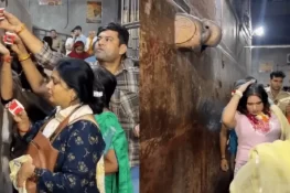 مندر میں آنیوالے ائیر کنڈیشن کا پانی مقدس سمجھ کر پی گئے