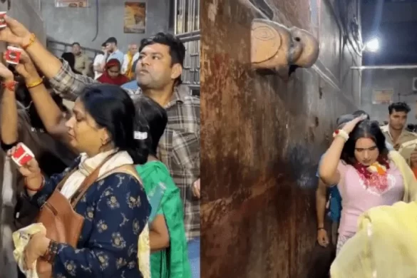 مندر میں آنیوالے ائیر کنڈیشن کا پانی مقدس سمجھ کر پی گئے