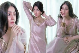 درفشاں کی گلابی جوڑے میں دلکش ادائیں ، مداح گرویدہ