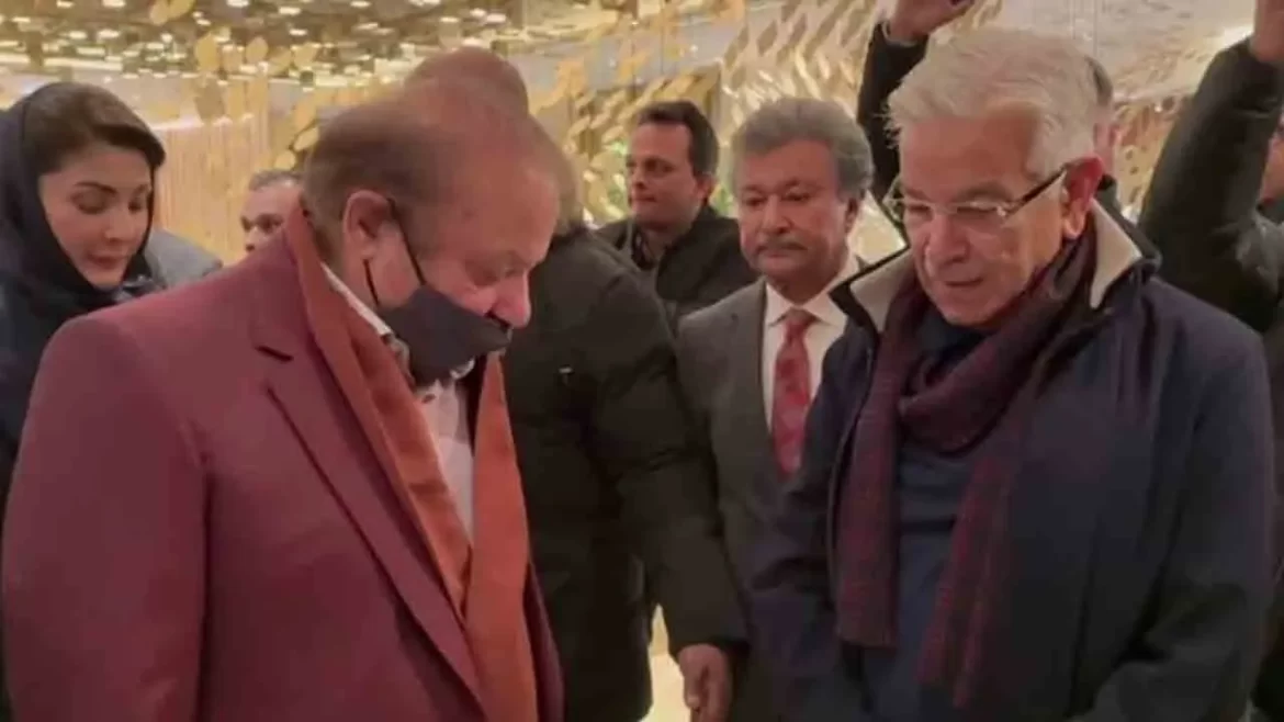 نوازشریف سے خواجہ آصف کی ملاقات، بدتمیزی واقعہ سے آگاہ کیا