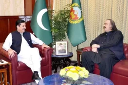 گورنر کے پی سے وزیراعلیٰ کی ملاقات، صوبے میں قیام امن پر بات چیت