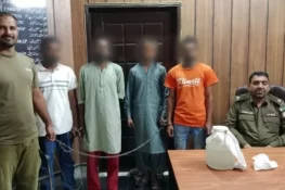 گجرات پولیس کا منشیات فروشوں اور ناجائز اسلحہ برداروں کے خلاف آپریشن