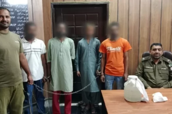 گجرات پولیس کا منشیات فروشوں اور ناجائز اسلحہ برداروں کے خلاف آپریشن