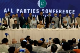 آل پارٹیز کانفرنس:خیبرپختونخوا میں امن و امان پر تشویش کا اظہار