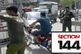 کراچی میں 2 دن کیلئے دفعہ 144 نافذ