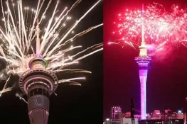 آکلینڈ: شاندار آتش بازی اور رنگا رنگ جشن کیساتھ سال نو 2025 کا آغاز