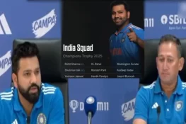 بھارت کا آئی سی سی چیمپئنز ٹرافی کیلئے 15 رکنی اسکواڈ کا اعلان