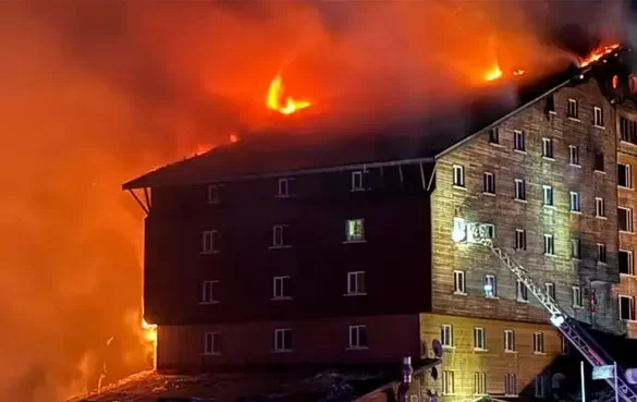 ہوٹل میں آتشزدگی کے واقعے میں 10 افراد ہلاک