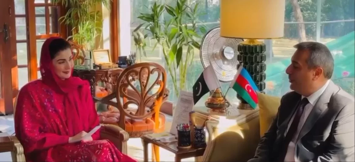 وزیرِ اعلیٰ مریم نواز سے آذربائیجان کے سفیر کی ملاقات، دوطرفہ تعلقات، تجارتی روابط مزید بڑھانے پر تبادلہ خیال
