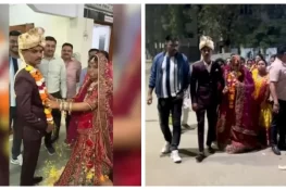 شادی کی آدھی تقریبات ہال میں جبکہ آدھی پولیس سٹیشن میں انجام پائی