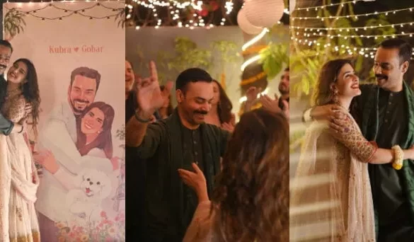 کبریٰ خان اور گوہر رشید کی شادی کی تقریبات کا آغاز، تصاویر وائرل