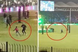نیشنل اسٹیڈیم کے نئے جنگلے بھی فینز کو نہ روک سکے، ویڈیو وائرل