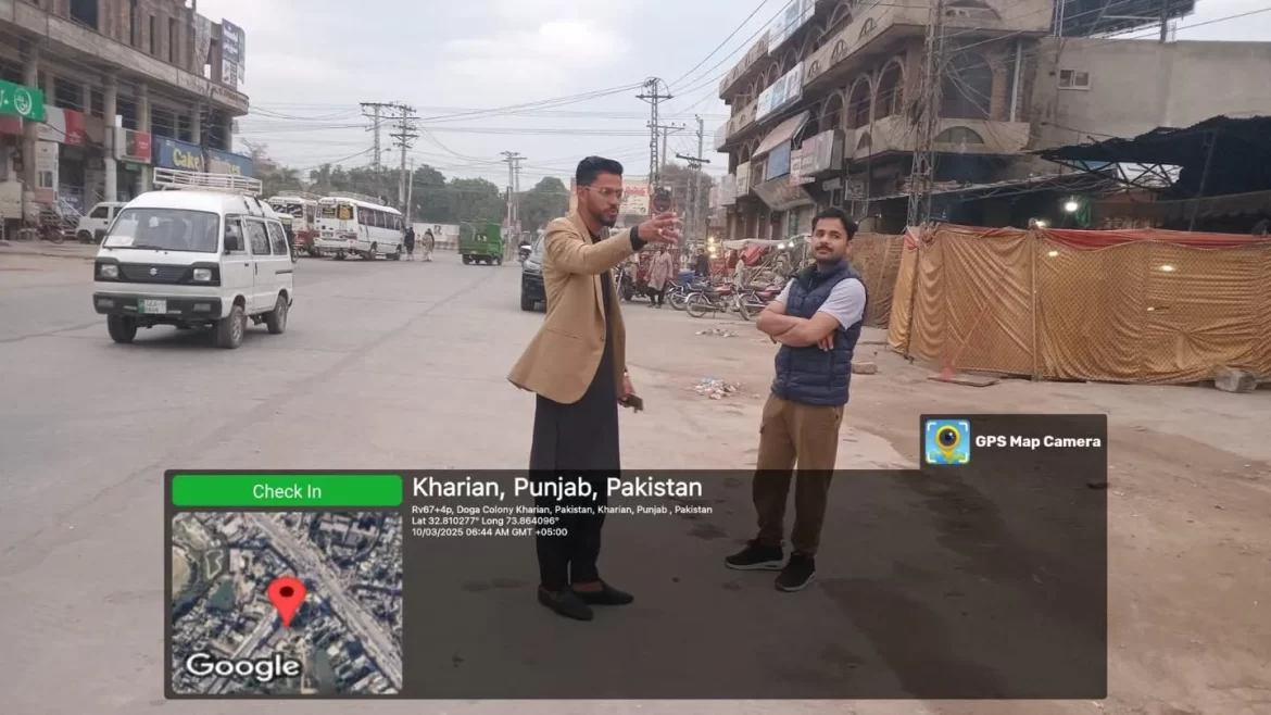 ڈنگہ میں صفائی انتظامات کا معائنہ، اسسٹنٹ کمشنر کھاریاں احمد شیر گوندل کا صبح سویرے دورہ