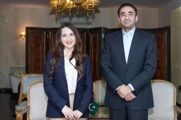 بلاول بھٹو اور امریکی چارج ڈی افیئر نٹالی اے بیکر کی ملاقات