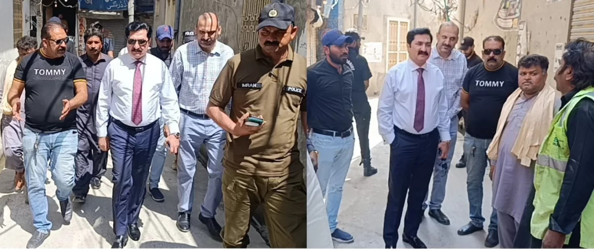 گجرات: ڈپٹی کمشنر صفدر حسین ورک کا شہر کے داخلی راستوں اور ترقیاتی منصوبوں کا معائنہ