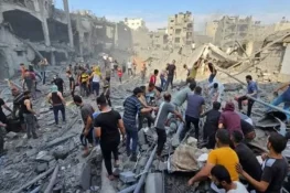 اسرائیل کی اقوام متحدہ کے پناہ گزین کیمپ پر وحشیانہ بمباری، 80 سے زائد فلسطینی شہید