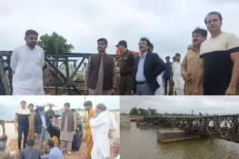 ڈپٹی کمشنر جہلم کا دارہ پور کا دورہ، مکینیکل پل جلد مکمل کرنے کی ہدایت