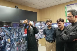 ڈی سی و ڈی پی او گجرات کا کنٹرول رومز کا دورہ، سیکیورٹی اقدامات کا جائزہ