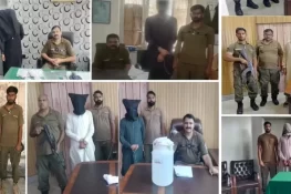 گجرات صدر سرکل پولیس کی کارروائیاں، 13 ملزمان گرفتار