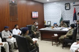 ڈی پی او گجرات کی زیرصدارت 29 مقدمات پر تبدیلی تفتیش اجلاس