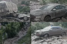 گلگت بلتستان: چلاس میں سیلابی ریلے سے تباہی، 5 سیاح جاں بحق، سرچ آپریشن جاری