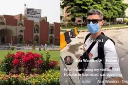 غیر ملکی سیاح پمز اسپتال کی حالت دیکھ کر علاج کروائے بغیر واپس چلا گیا، ویڈیو وائرل