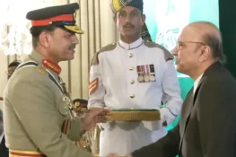 فیلڈ مارشل سید عاصم منیر کو ہلالِ جرأت سے نوازا گیا، صدرِ پاکستان نے اعلیٰ عسکری و سول اعزازات عطا کیے