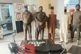 دینہ میں چوری کی وارداتوں میں ملوث دو ملزمان گرفتار