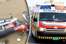 کھاریاں میں یوم آزادی پر حادثہ، موٹر سائیکل سوار نوجوان جاں بحق، دوسرا زخمی