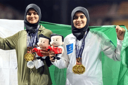 تائی کوانڈو: طیبہ اشرف اور سنبل فاطمہ نے 5 گولڈ اور 1 سلور میڈل جیتالیا