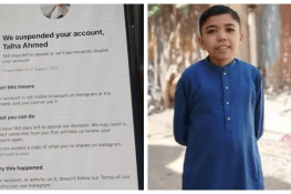 کانٹینٹ کریئیٹر طلحہ احمد کا انسٹاگرام اکاؤنٹ معطل، وجہ کم عمری کا الزام