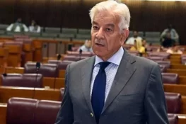 فلسطینیوں کا خون رائیگاں نہیں جائے گا، وقت سب پر آئے گا: خواجہ آصف
