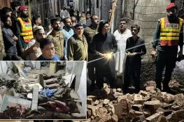 جہلم میں گورنمنٹ الطاف ہائی سکول کی چھت گر گئی