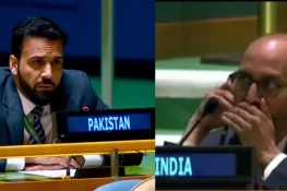 پاکستان کا اقوام متحدہ میں بھارت کو بھرپور جواب، بھارتی مندوب بوکھلاہٹ میں ہال چھوڑ کر چلا گیا