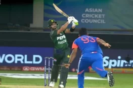 صاحبزادہ فرحان ٹی ٹوئنٹی انٹرنیشنل میں بمراہ کو 3 چھکے لگانیوالے دنیا کے پہلے بیٹر بن گئے