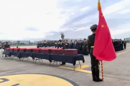 کوریا کی جنگ میں جان دینے والے 30 چینی عوامی رضاکاروں کی باقیات وطن واپس منتقل