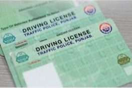 ڈرائیونگ لائسنس حاصل کرنے کا طریقہ کار اور فیس شیڈول جاری