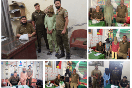 گجرات پولیس کا منشیات فروشوں اور ناجائز اسلحہ برداروں کے خلاف کریک ڈاؤن