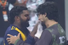 ایشیا کپ میں پاک سری لنکا میچ کے دوران ابرار احمد اور ہسارنگا کی اسپورٹس مین اسپرٹ قابل تعریف