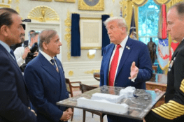 وزیراعظم شہباز شریف نے امریکی صدر ڈونلڈ ٹرمپ کو "امن کا علمبردار” قرار دے دیا