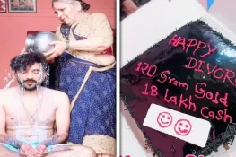 طلاق کی خوشی میں ماں نے بیٹے کو دودھ سے نہلا دیا، ویڈیو سوشل میڈیا پر وائرل