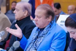 پاکستان ہماری ریڈ لائن ہے، اس کی طرف کسی کو میلی آنکھ سے دیکھنے نہیں دیں گے، نواز شریف